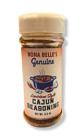 Nona Belle's Genuine Cajun Seasoning - 4.5 oz Jar